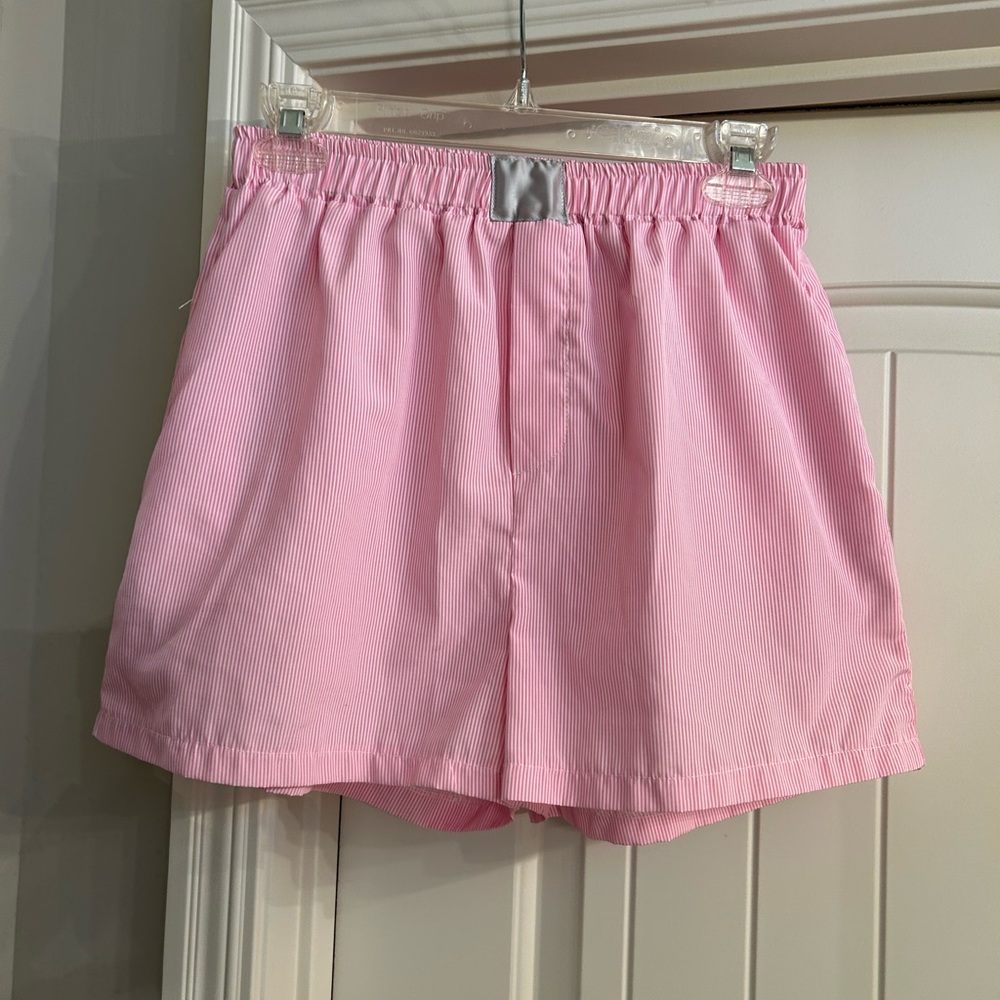 Pink Women's boxer Shorts size small with pockets